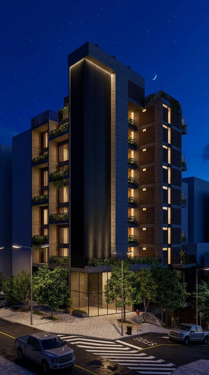 Akua Apartamentos — Vista Nocturna